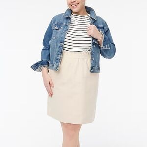 J.Crew Cream Lined‎ Skirt Size 20 NWT